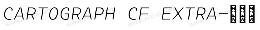 CARTOGRAPH CF EXTRA字体转换